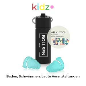 BOLLSEN Gehörschutz Kidz+ AR KI TECH - Baden, Schwimmen, Laute Veranstaltungen