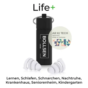 BOLLSEN Gehörschutz Life+ mit AR KI TECH Ohrenmessung - ohrstöpsel test